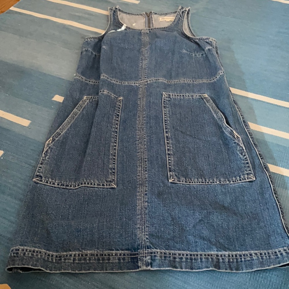 Denim jumper dress